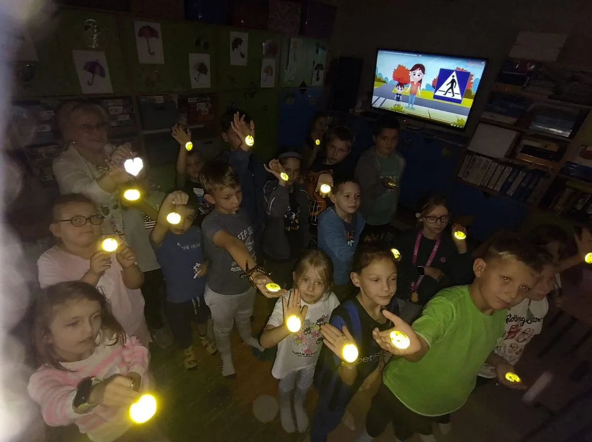 Spotkanie z policjantką w świetlicy szkolnej